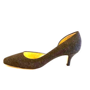 Linda‎ Pritcher  Soutine Made In Italy Black Onyx  Pumps Size 7 1/2 Eur 37 1/2